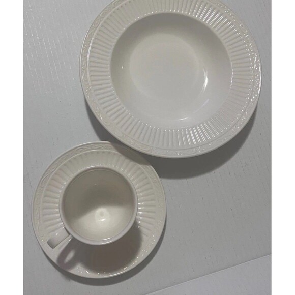 Lot of 2 Mikasa Italian Countryside ~ Cup & Saucer Set with two soup bowls DD900 - Picture 5 of 16